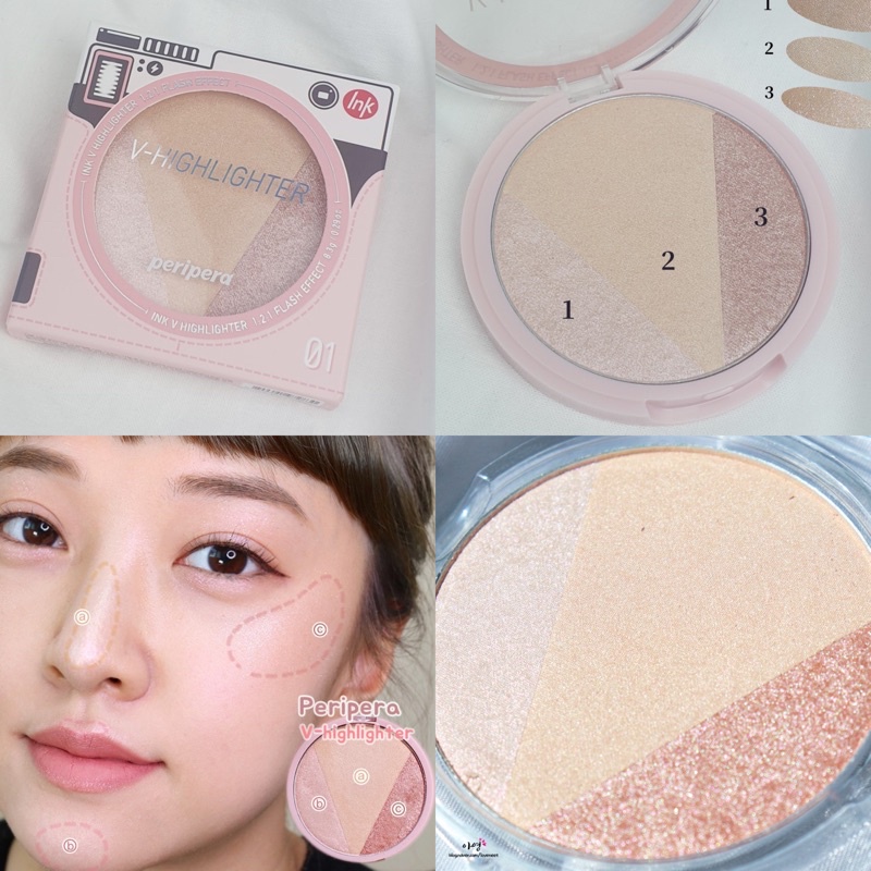 Phấn Bắt Sáng Peripera Ink V Highlighter