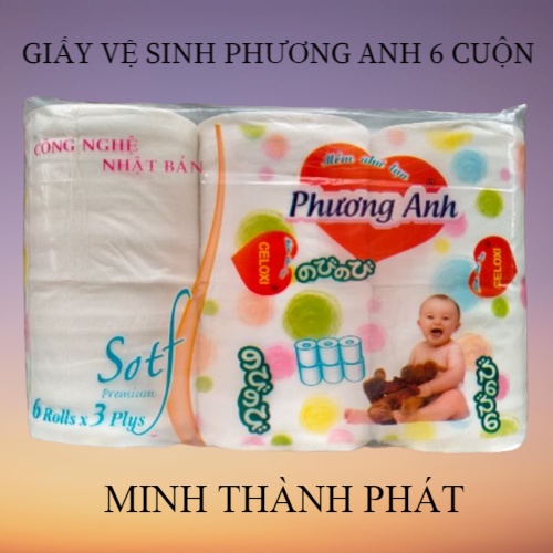 GIẤY VỆ SINH PHƯƠNG ANH 6 CUỘN