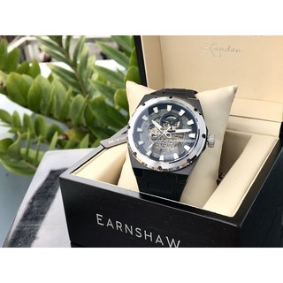 Đồng hồ nam thomas earnshaw es-8252-02 dây cao su lộ cơ case 44mm