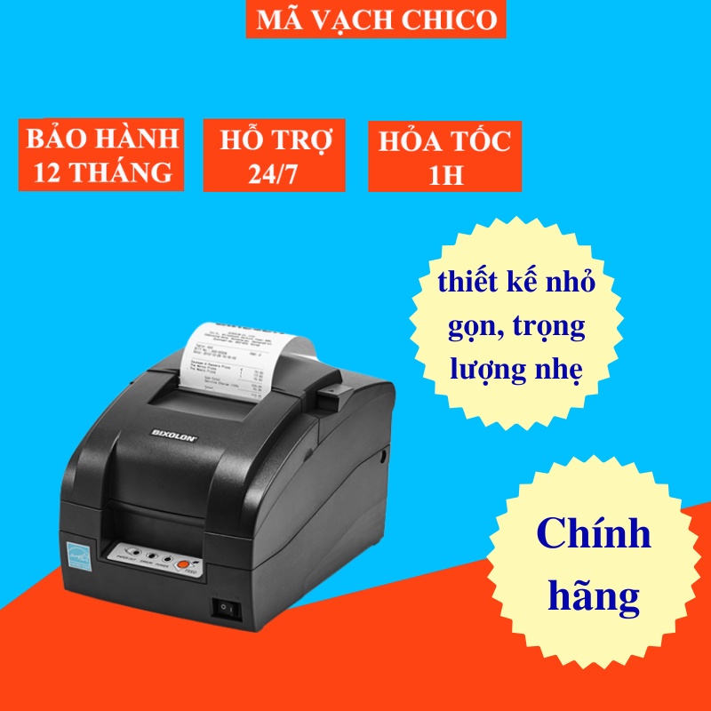 Máy in hóa đơn Bixolon SRP-275 III COESG (In kim – USB – LAN)