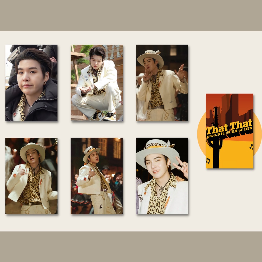 SET 6 CARD MV THAT THAT SUGA BTS [UNOFFICIAL]