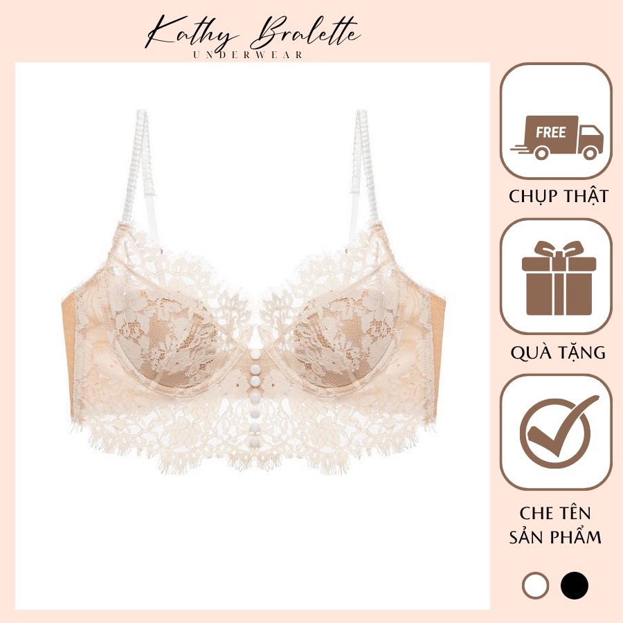 A93 Áo Bra Ren Bralette Chất Ren Cao Cấp Có Gọng Mút Mỏng Nhẹ Nâng Ngực Sexy Gợi Cảm Corset