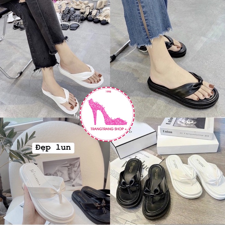 Dép Nữ xỏ ngón bánh mì đế 3 phân | Dép Kẹp Nữ kiểu dáng sang chảnh,mang cực êm- T11