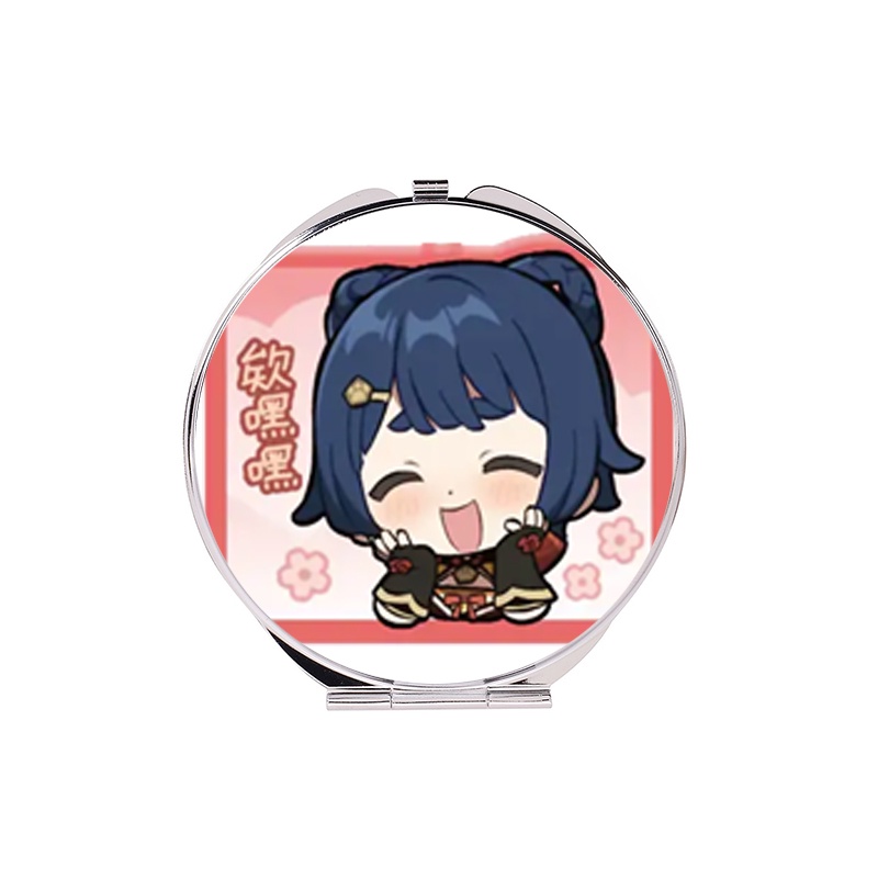 Gương in hình GENSHIN IMPACT ver CHỮ NHẬT CHIBI game anime chibi dễ thương tiện lợi quà tặng độc đáo