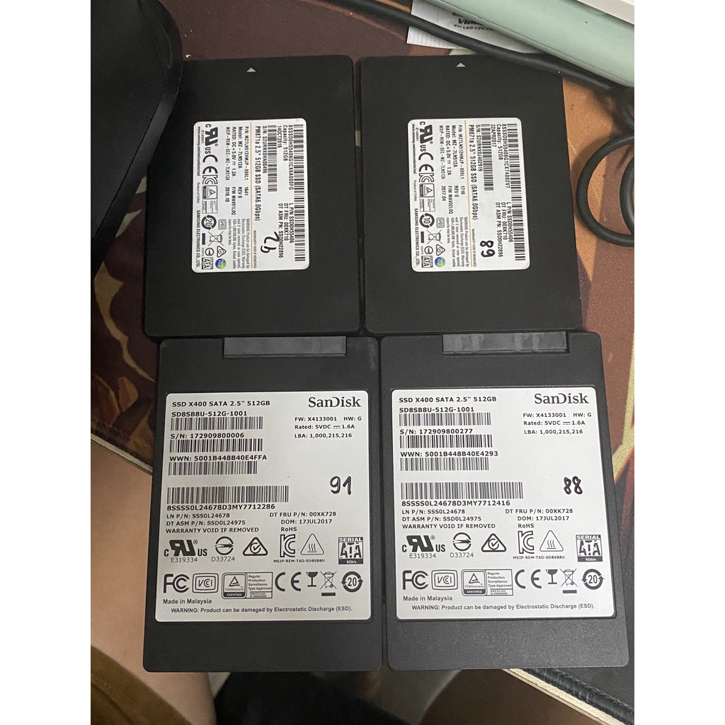 SSD 512GB THÁO SERVER CỰC NGON SAMSUNG SANDISK