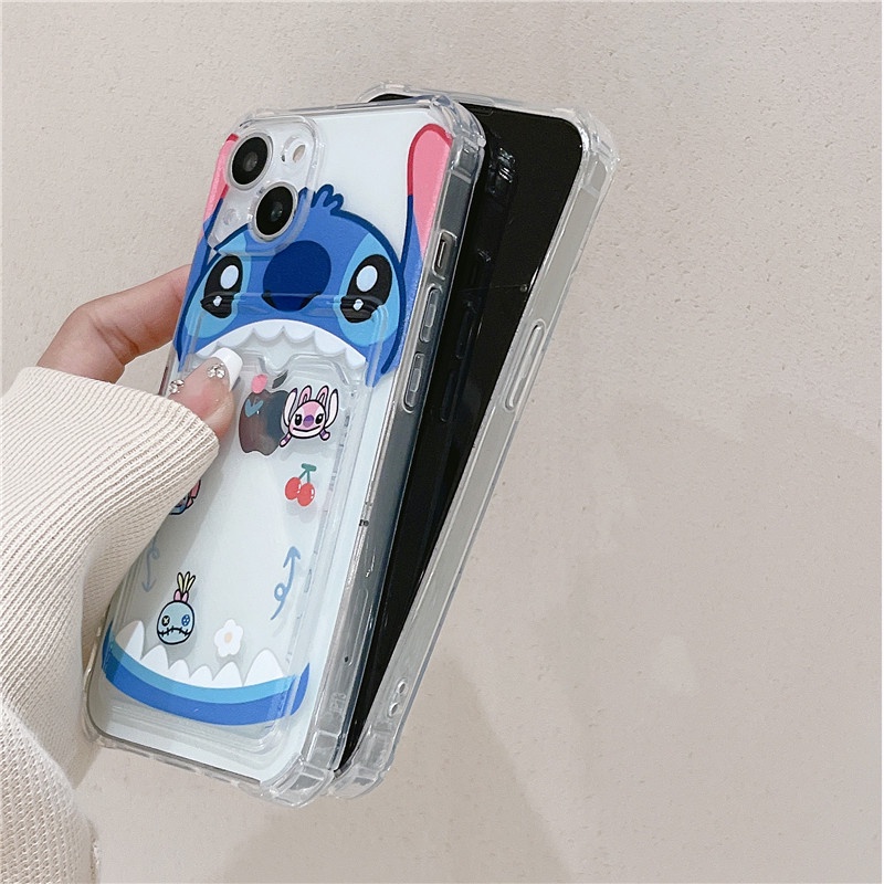 DISNEY Ốp Điện Thoại tpu Dẻo Họa Tiết Hoạt Hình Stitch Dễ Thương Cho iPhone 14 13 12 11 Pro Max XS XR X 7plus 8plus