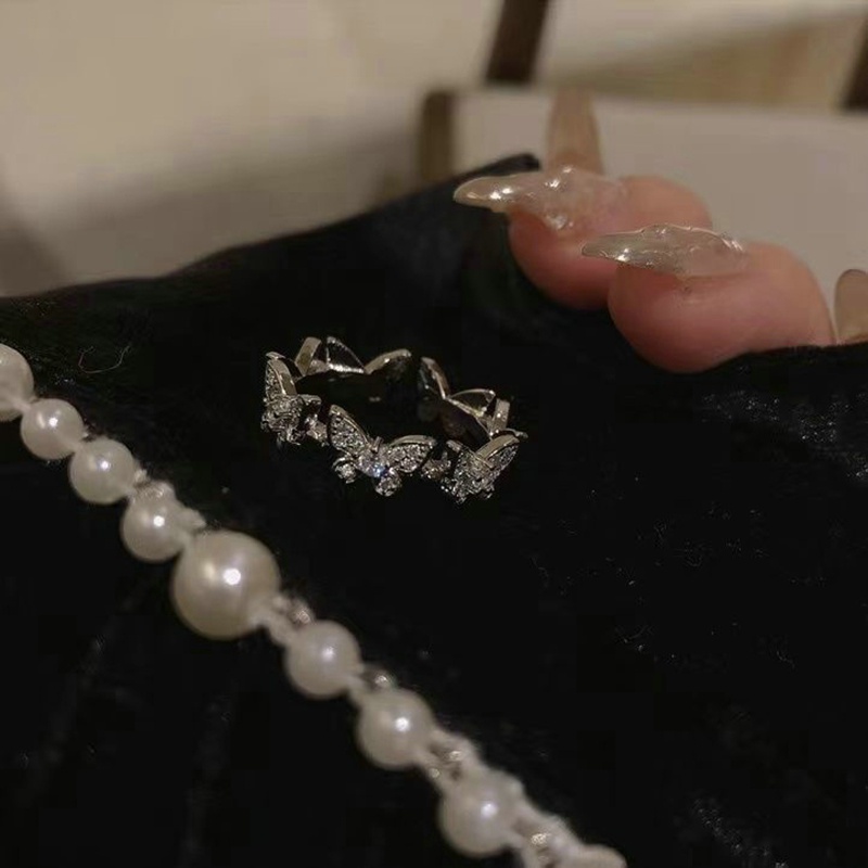 Nhẫn Bạc Harajuku Y2K Hình Ngôi Sao Sáng Tạo Cho Nữ dreamdiary