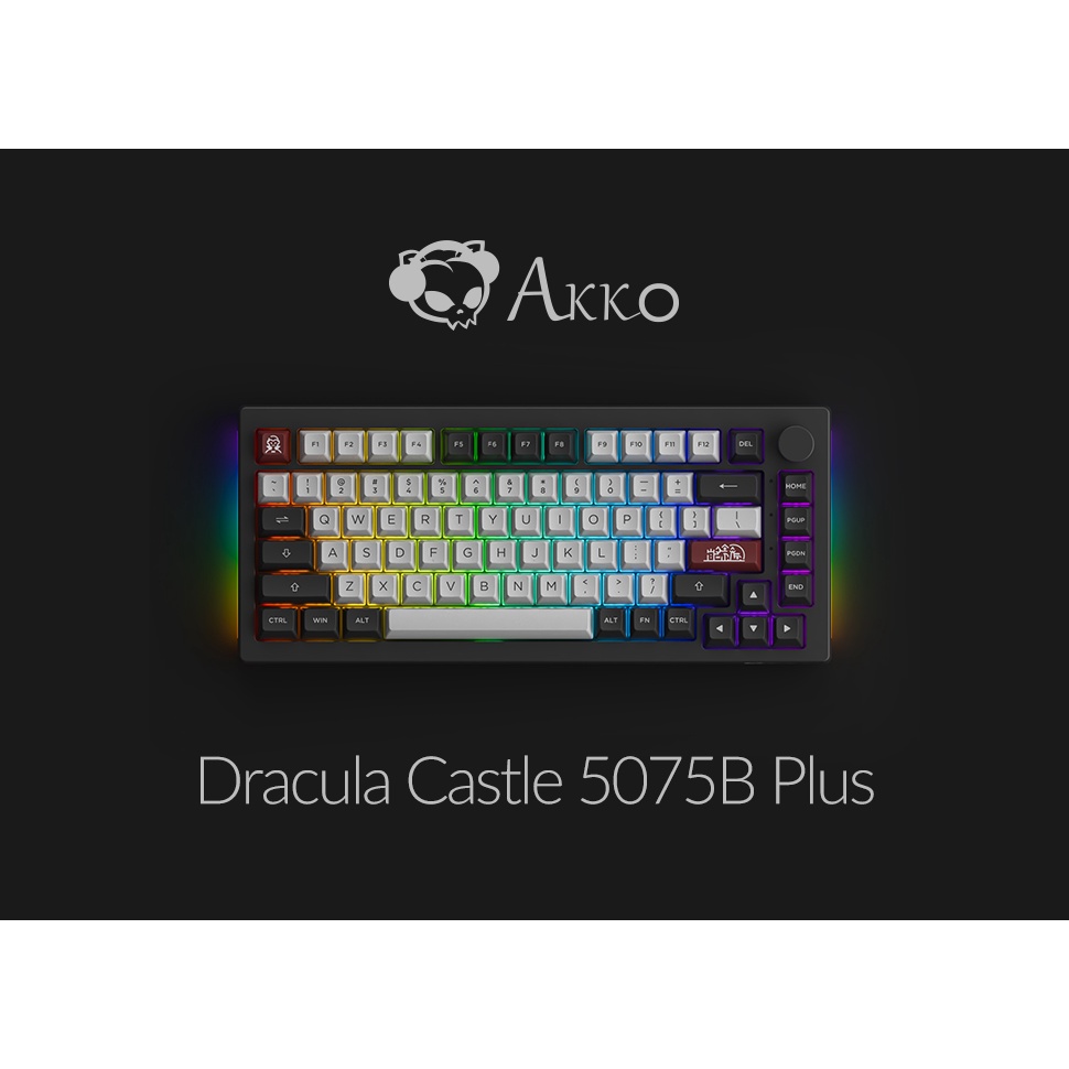 Bàn phím AKKO 5075B Plus Dracula Caslte_Mới, hàng chính hãng