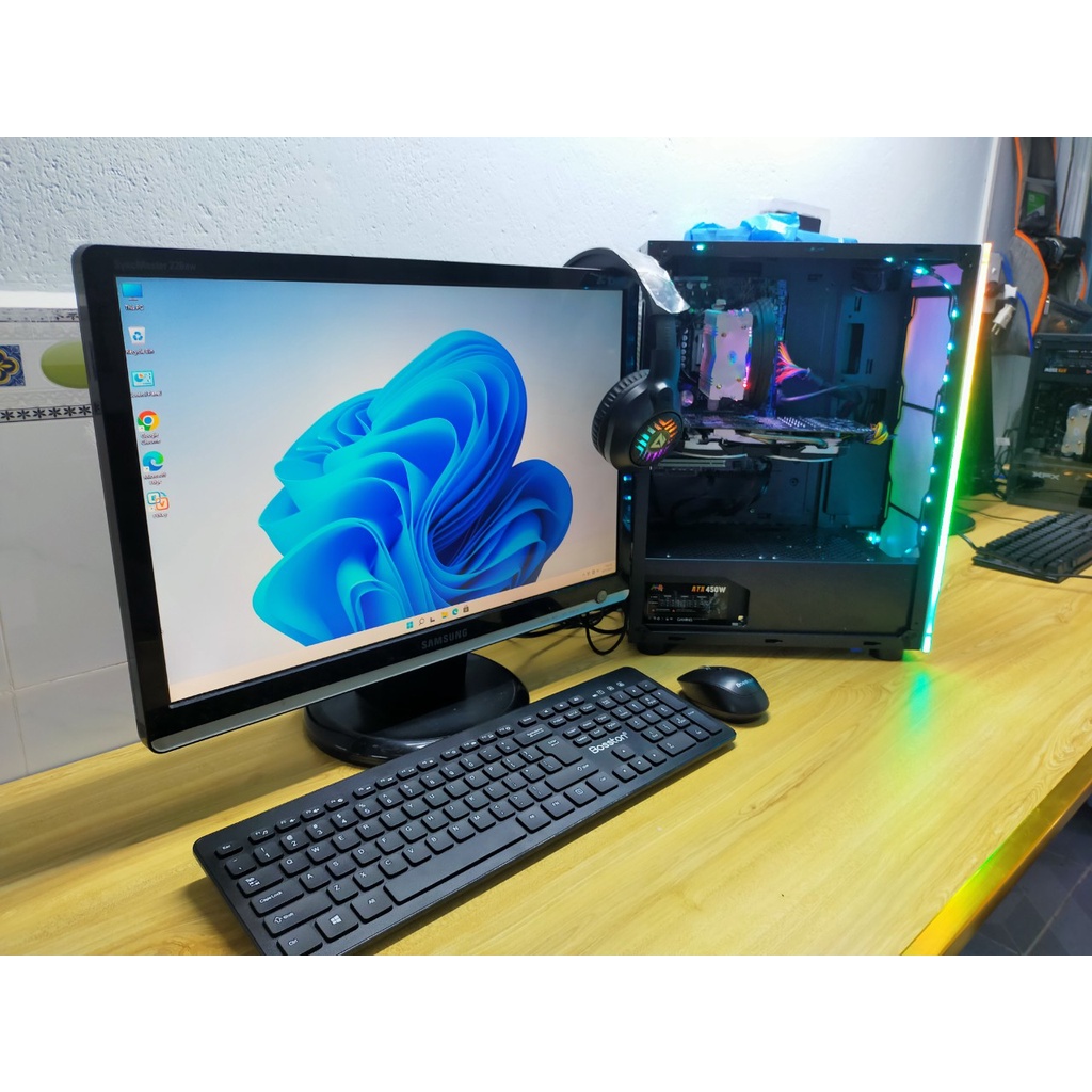 TRỌN BỘ PC GAMING + MÀN HÌNH 22IN (I5 6500/ ram 8GB, Vga 8gb, SSD 128GB + hdd 1000gb ) - mua full bộ tặng phím chuột L