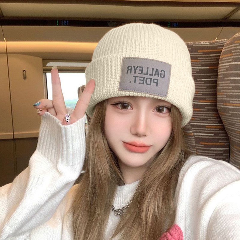 Mũ Dệt Kim Giữ Ấm Tai Bằng Da Phong Cách Hip Hop Đường Phố Bảo Vệ Tai Đa Năng Cho Nam