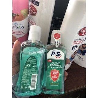 Nước súc miệng PS chai 130ml combo 2 chai)