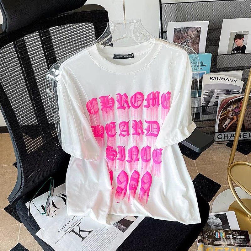 Áo Thun G.C Đen Trắng Chữ Hồng 1989 Dành Cho Nam Nữ Phong Cách CHẤT