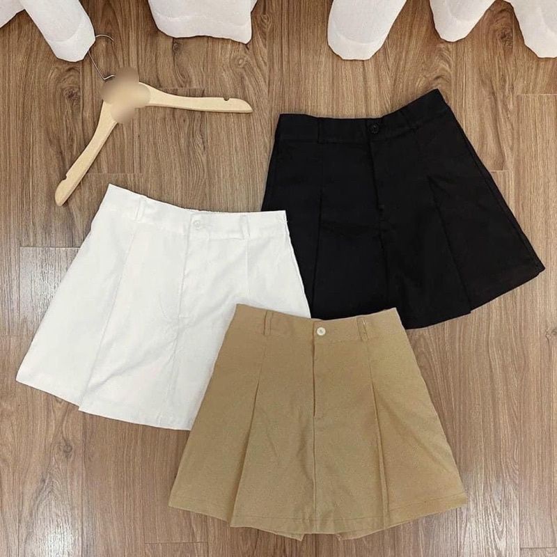 Chân Váy nữ dáng chữ A DÂY KÉO TRƯỚC LƯNG CHUN SAU có quần trong mềm mịn siêu xinh// Thương Thương Shop.