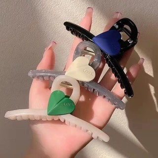 Kẹp tóc , gấp tóc 11cm hình tim mờ LOVE