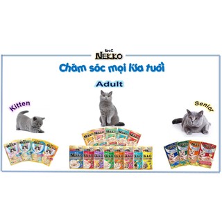 [1 THÙNG] Pate Nekko 70g x 48 gói Thai Lan