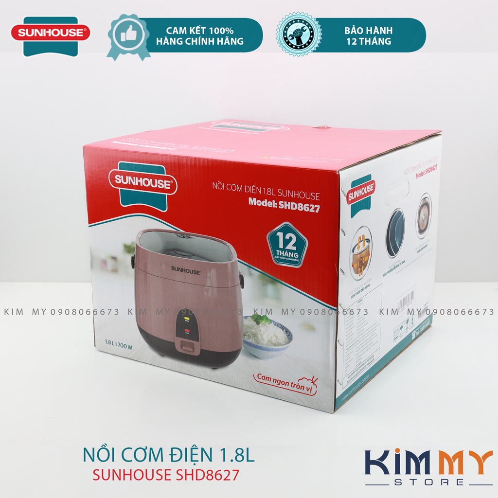 NỒI CƠM ĐIỆN 1.8L SUNHOUSE SHD8627
