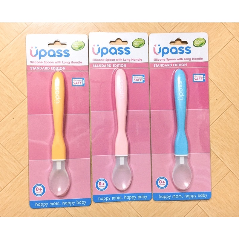 Muỗng thìa ăn dặm silicone cán dài UPASS UP3039Y