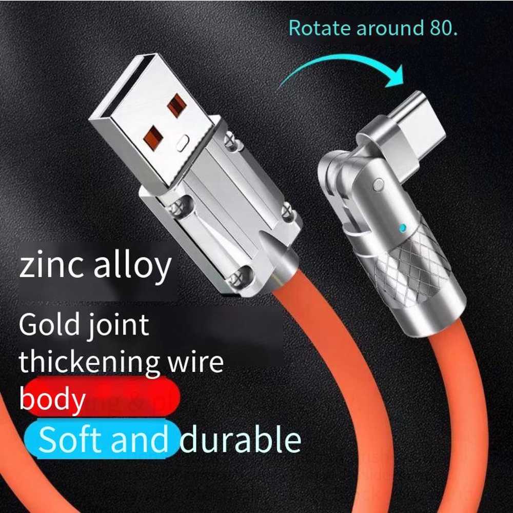 Dây Cáp Sạc Nhanh 6A USB 1.2M 120W 120W Cho Điện Thoại IOS