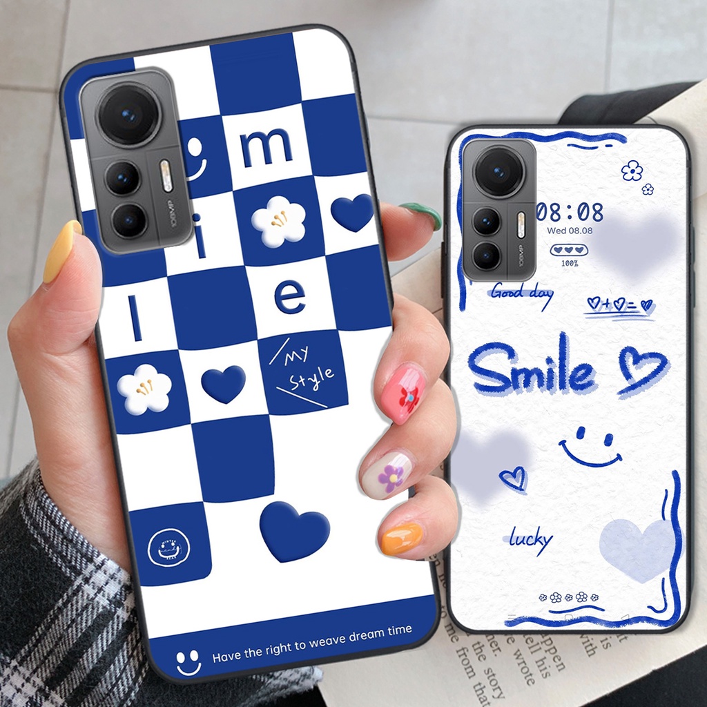 Ốp Xiaomi 12 lite in hình gấu vịt caro nhiều màu sắc ngộ nghĩnh dễ thương