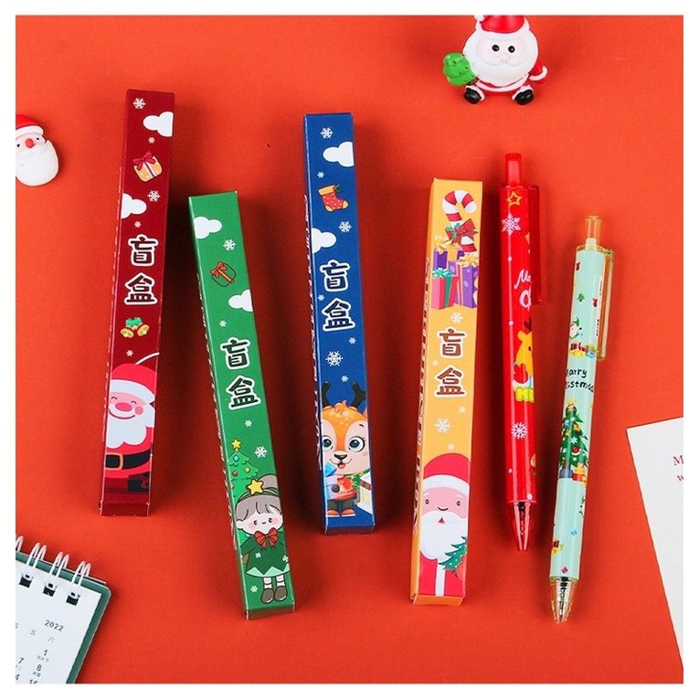 Bút bi bấm Noel có hộp