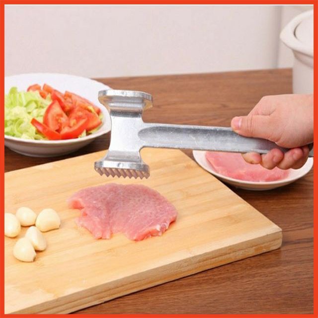 Dụng Cụ Làm Mềm Thịt Tiện Lợi, Búa Dần Thịt, Đập Đá 2 Mặt Băng Inox Dễ Sử Dụng