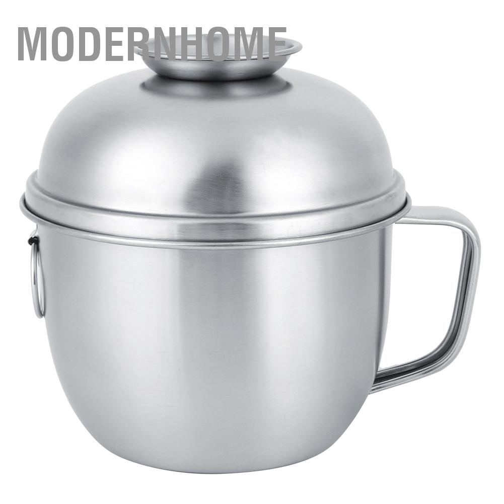 ModernHome Bát mì gia dụng bằng thép không gỉ 304 súp thực phẩm Hộp đựng trái cây có nắp đậy
