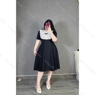ĐẦM PHỐI YẾM XẾP LI NƠ DÁNG DÀI [TNT SHOP BIGSIZE 60KG 90KG ]