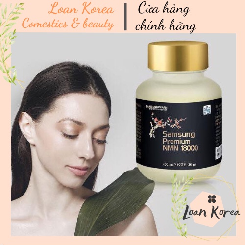 Viên uống NMN 18000 Samsung Hàn Quốc hộp 90 viên cải lão hoàn đồng