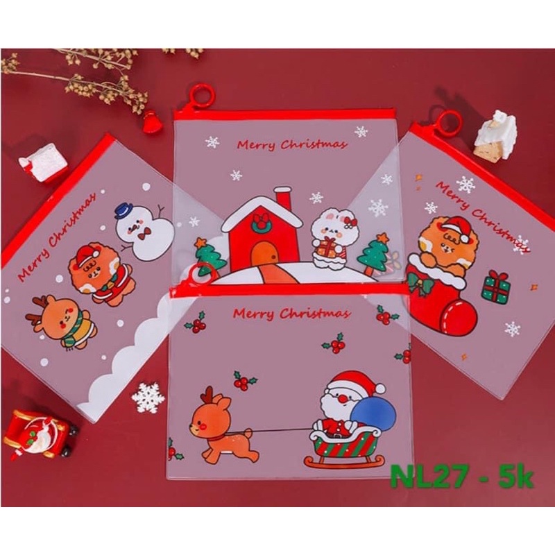 Túi zip noel a5