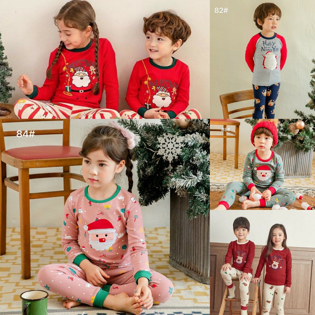 Bộ dài tay Mẫu NOEL BELALU DÀY_ Chất thun cotton xuất hàn Cho bé Trai/bé Gái