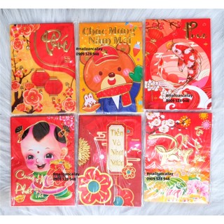 Bao Lì Xì Tết 2025 (1Combo/6cái Kích thước nhỏ)