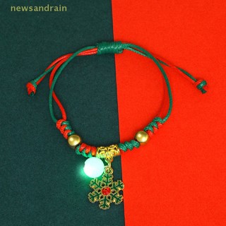 Vòng Đeo Tay Handmade Phát Sáng Nhiều Màu Sắc Phong Cách Giáng Sinh