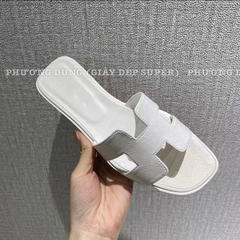 Dép HM Trắng Full hàng fullbox + bill + túi giấy