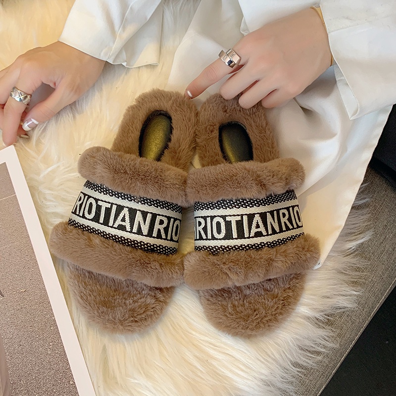 Dép Bông Đi Trong Nhà Giữ Ấm Cao Cấp Thời Trang Mùa Đông Dành Cho Nữ