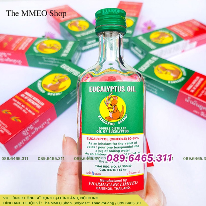 Tinh Dầu Khuynh Diệp Úc EucaPro, Euky Bear, Dầu Thái Kangaroo dành cho trẻ sơ sinh