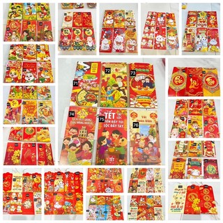 Set 10 bao lì xì chibi phản quang ( giao màu ngẫu nhiên)