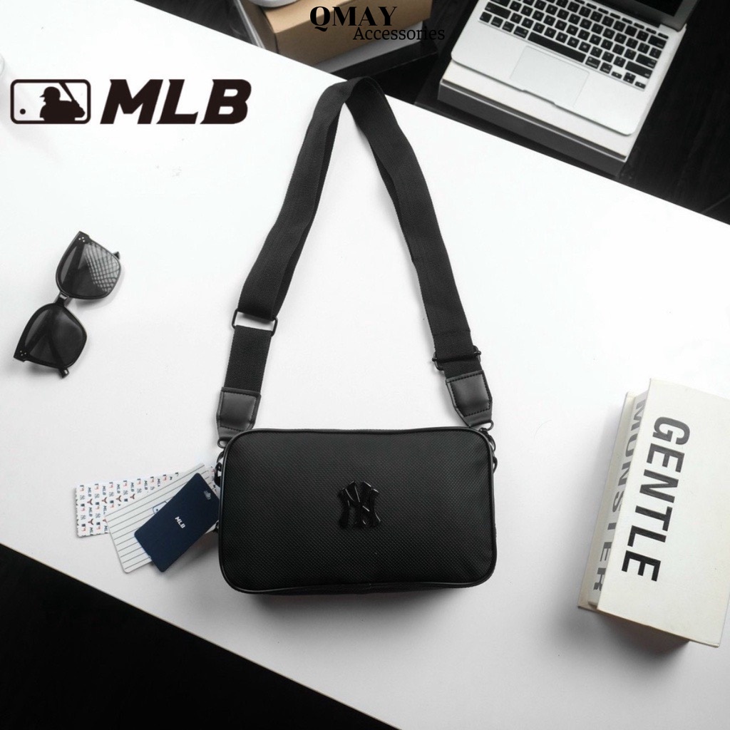 Túi Đeo Chéo MLB.NY MEN HÀNG CHUẨN - NEW 2022 Phong Cách Hàn Quốc Chất Liệu Vải 100% Polyeste Chuẩn Store Logo Kim Loại