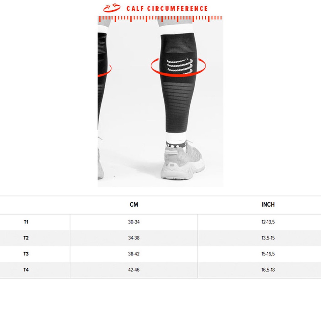 Bó bắp chân Compressport Calf Compression Sleeves R1V1