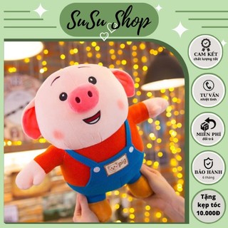 Gấu bông heo tiktok, heo nhồi bông tiktok size 55cm vải nhung cao cấp co dãn 4c