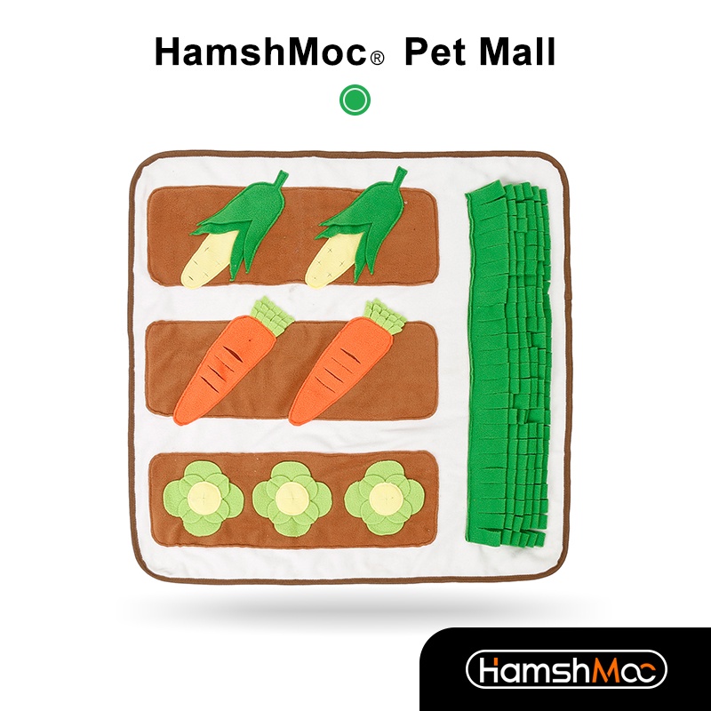 HamshMoc Thảm Đồ Chơi Giải Đố Hỗ Trợ Huấn Luyện IQ Giảm Căng Thẳng Cho Thú Cưng Kèm 2 Thảm