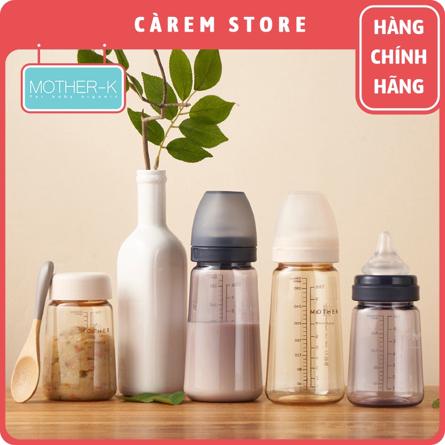 Bình sữa PPSU Mother-K  Hàn Quốc (180ml/280ml)