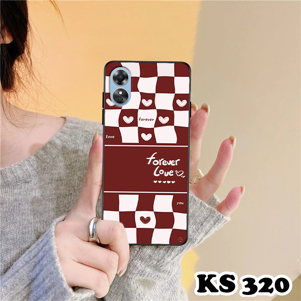 Ốp lưng Oppo A17 - A17k in hình họa tiết caro - Chất liệu TPU cao cấp