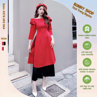 Set áo dài cách tân cho người béo mập, mũm mĩm bigsize che bụng mỡ từ 40kg - 130kg