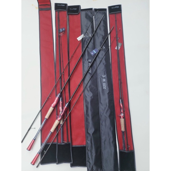 Cần Lure ILure chính hãng độ cứng M khoen Fuji xoắn X toàn thân