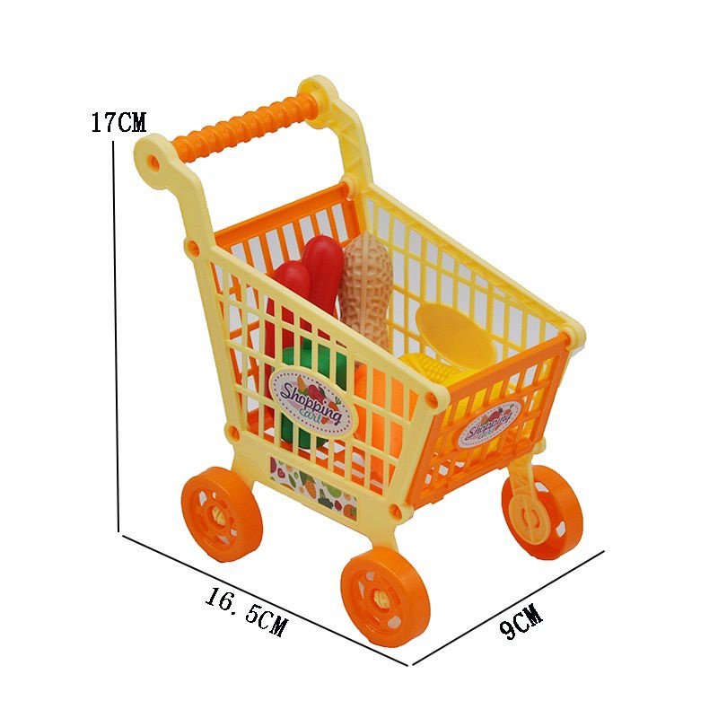 Bộ nấu ăn mini kèm xe đẩy siêu thị hàng chuẩn loại 1