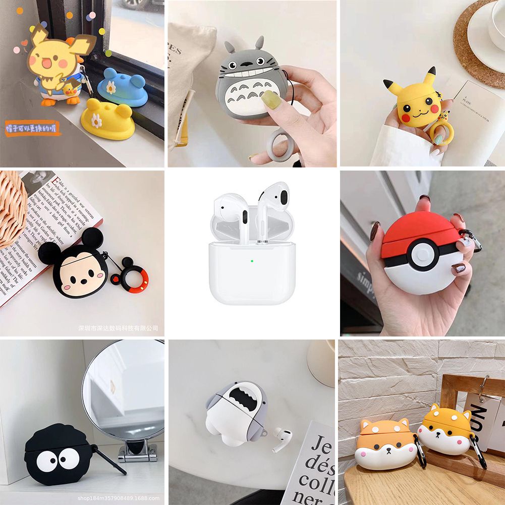 Ốp Inpods Pro 4 Ốp Silicon Tai Nghe Bluetooth Không Dây Ốp Tai Nghe Hoạt Hình 3d Dễ Thương VN