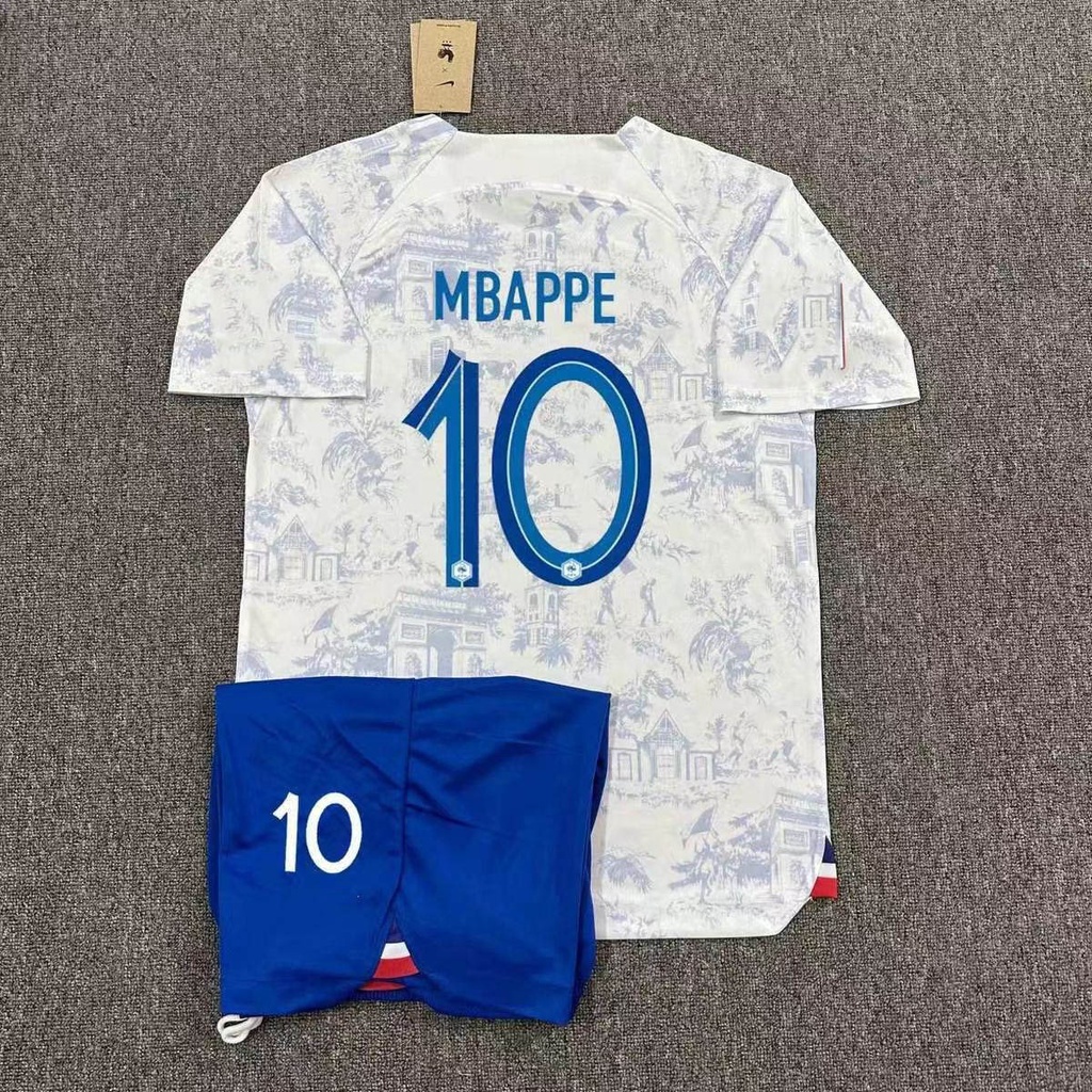 Áo Bóng Đá Pháp 3-15 Tuổi Thời Trang 2022 Cho Bé