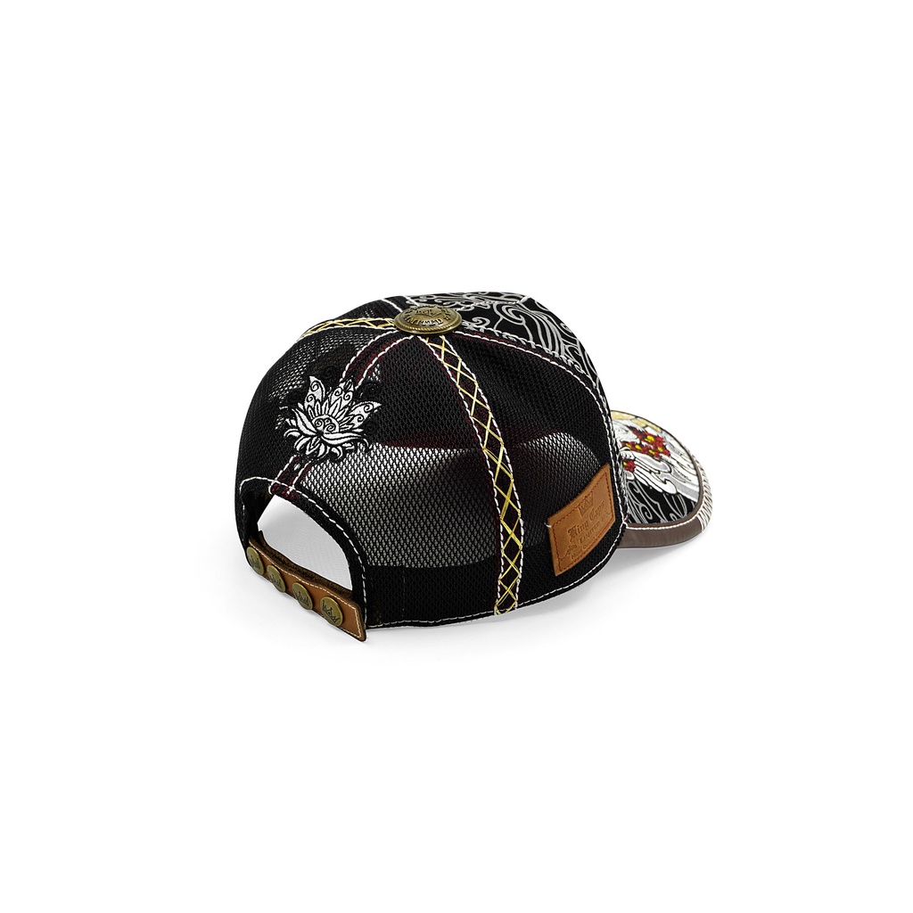 Nón lưỡi trai thương hiệu King Caps thêu Phật Quỷ Hoa, nón thêu, mũ lưỡi trai