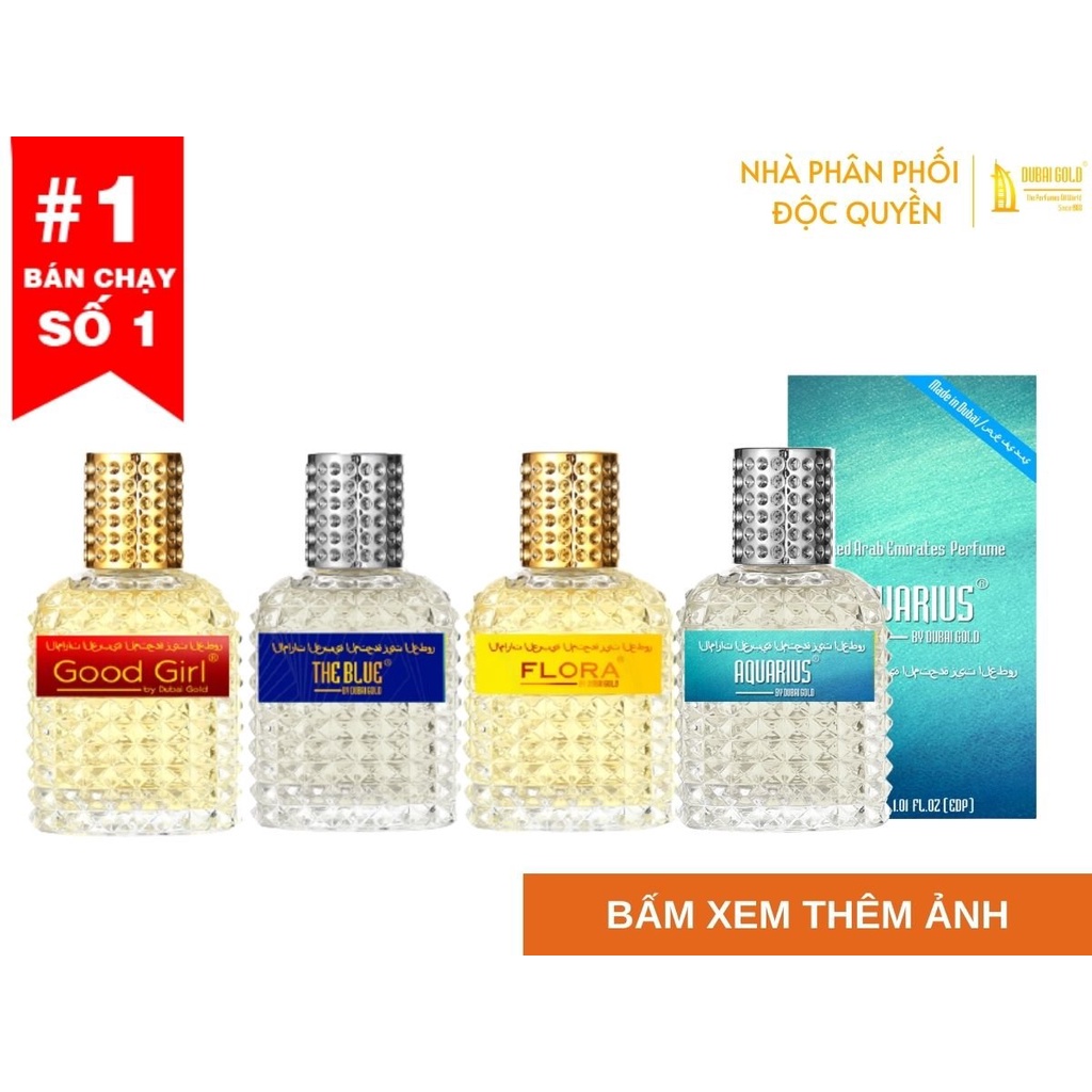 Nước hoa Dubai Gold nội địa 30ml tặng tinh dầu nước hoa Dubai lăn 5ml số lượng có hạn (bấm nhận quà tặng)