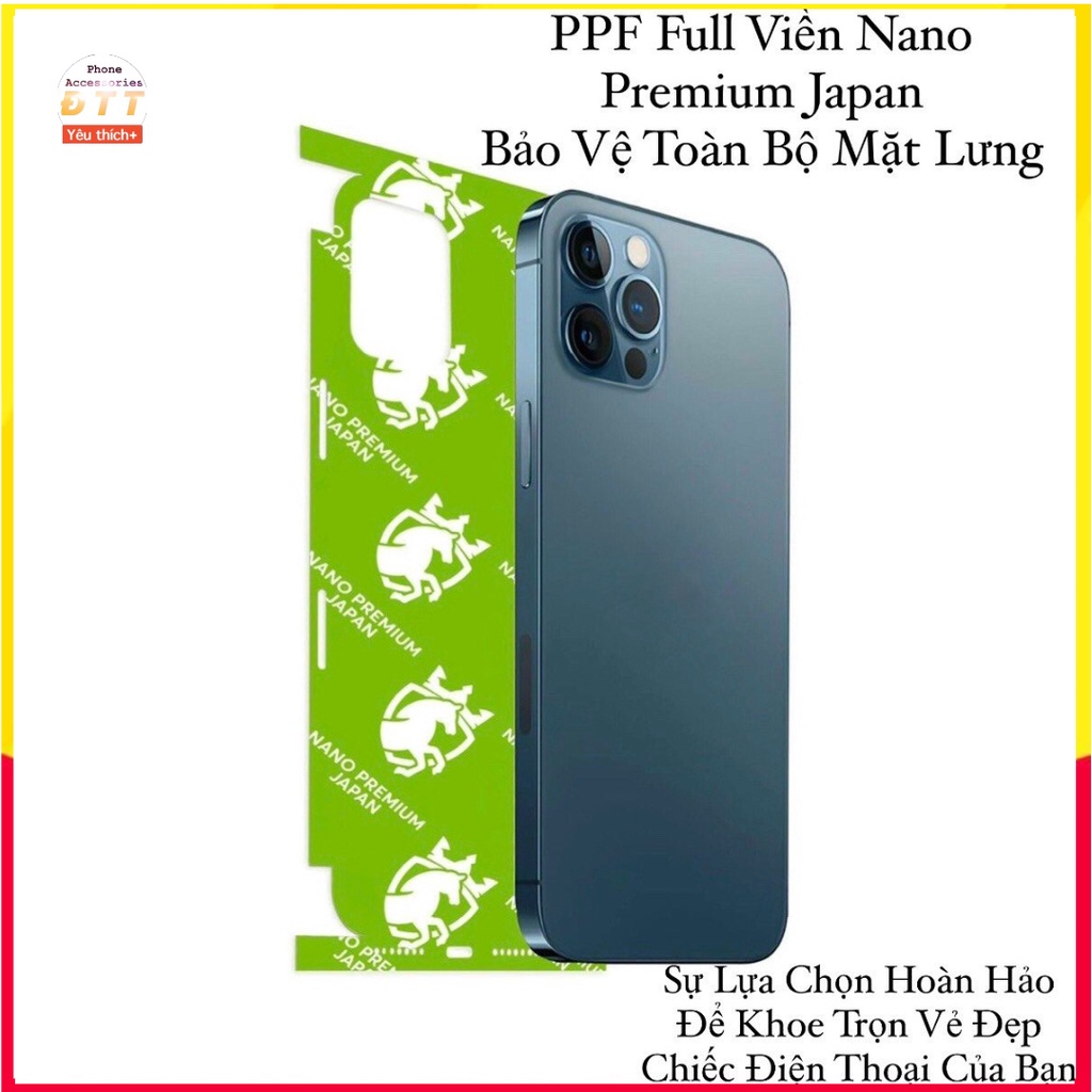 Dán PPF 4 lớp trong cao cấp NANO Premium JAPAN full viền máy cho Iphone X - 14PROMAX